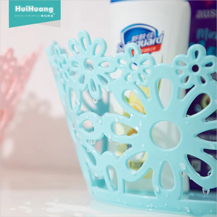 
Wholesale eco-friendly home organizer plastic storage basket / pink storage basket 