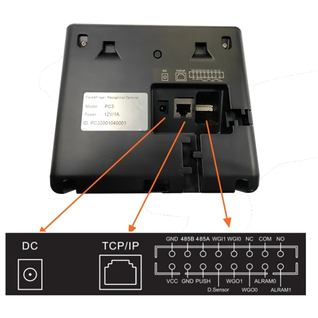2.8 screen facial recognition security camera rfid reader keypad standalone door access control time attendance machine with gps