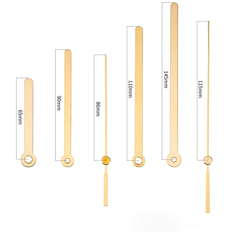 Copper Hands Brass Needles for Wall Clock Metal Pointers for Quartz Clock DIY Clock Accessories