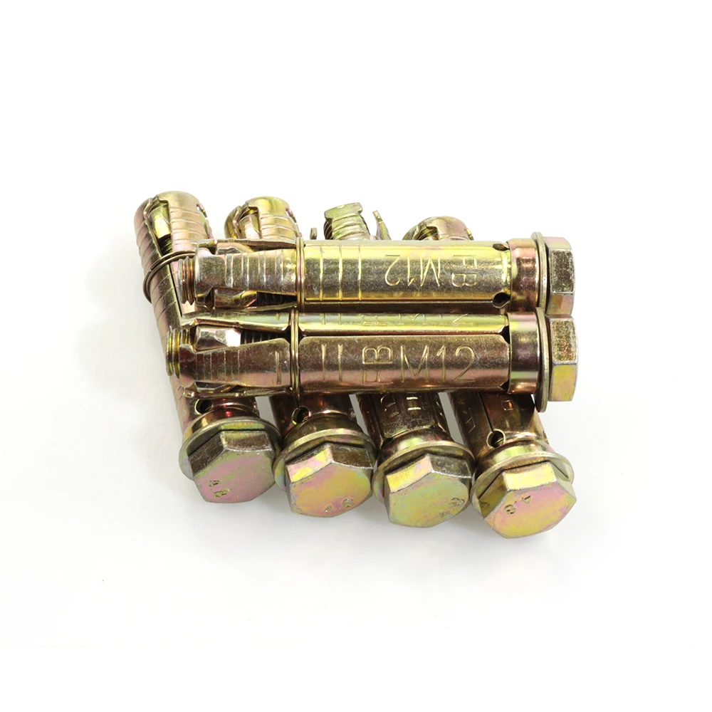 Yellow Zinc Plated M6-m16 Zinc Plated 3pcs Fix Bolt With Hook