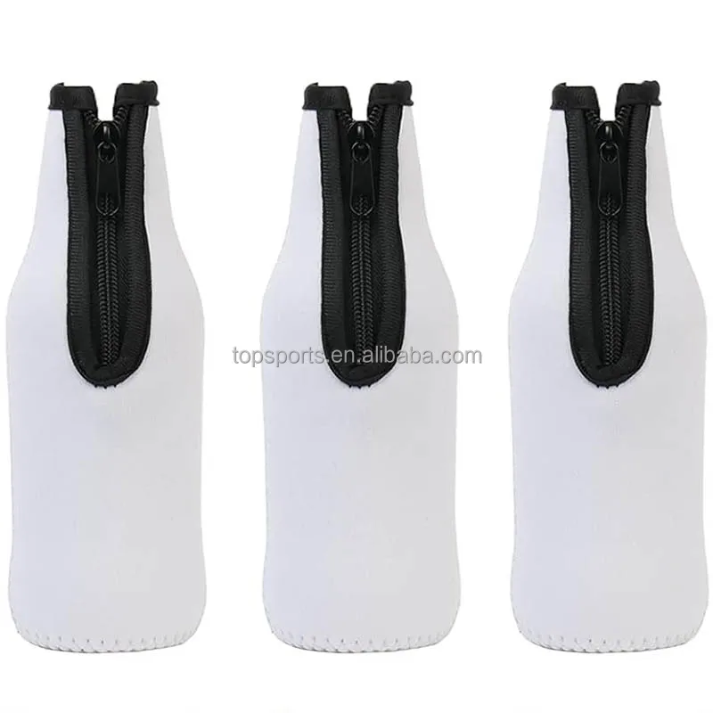 Great for DIY Printing White Polyester Coolers Neoprene Beer Coolers  Sublimation Blanks Bottle Cooler