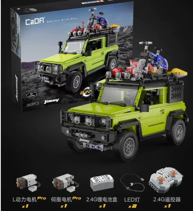 Cada C62001 технические Япония Orv Suzuki Jimny строительный блок Радио пульт дистанционного управления автомобиля Кирпичи Модель приложение Rc детские игрушки