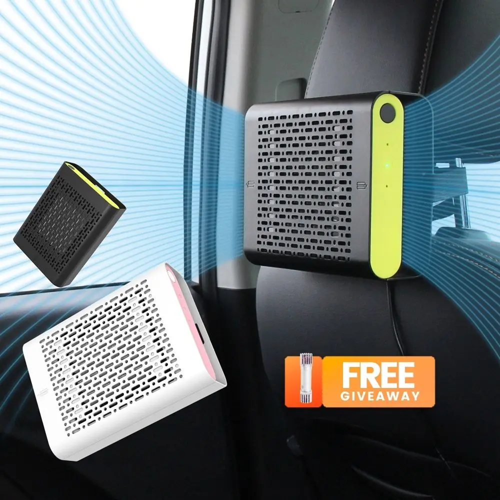Multifunction Vehicle Household Activated Bamboo Charcoal Air Cleaner Desktop Car Air Purifier HEPA Filter