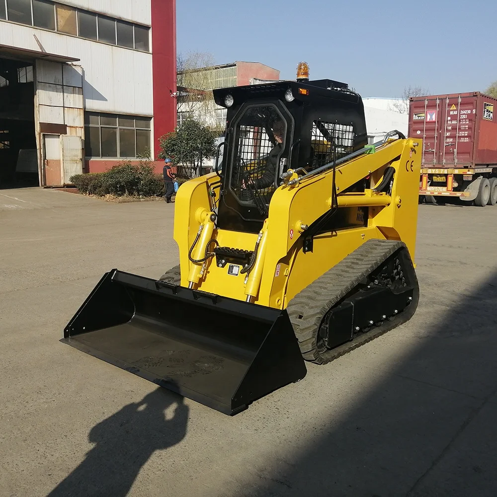 crawler skid steer with enclosed cab track skid steer diesel wheel loader with attachments for sale