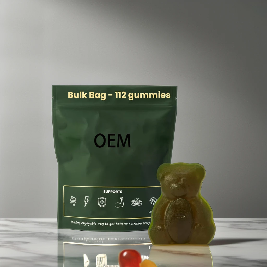 OEM Super Green Gummies Bears Supplement Manufacturer Vegan Food Vitamin Super Greens Gummies