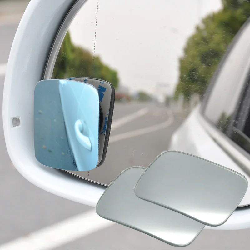 Frameless Rearview Mirror Wide Angle Blind Spot Mirror Adjustable Rearview Convex Mirrors
