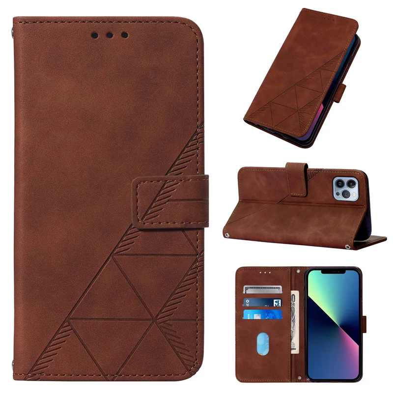 for iphone 14/13/15 pro max leather id card holder wallet case with 3 cards for iphone 15 flip case wallet
