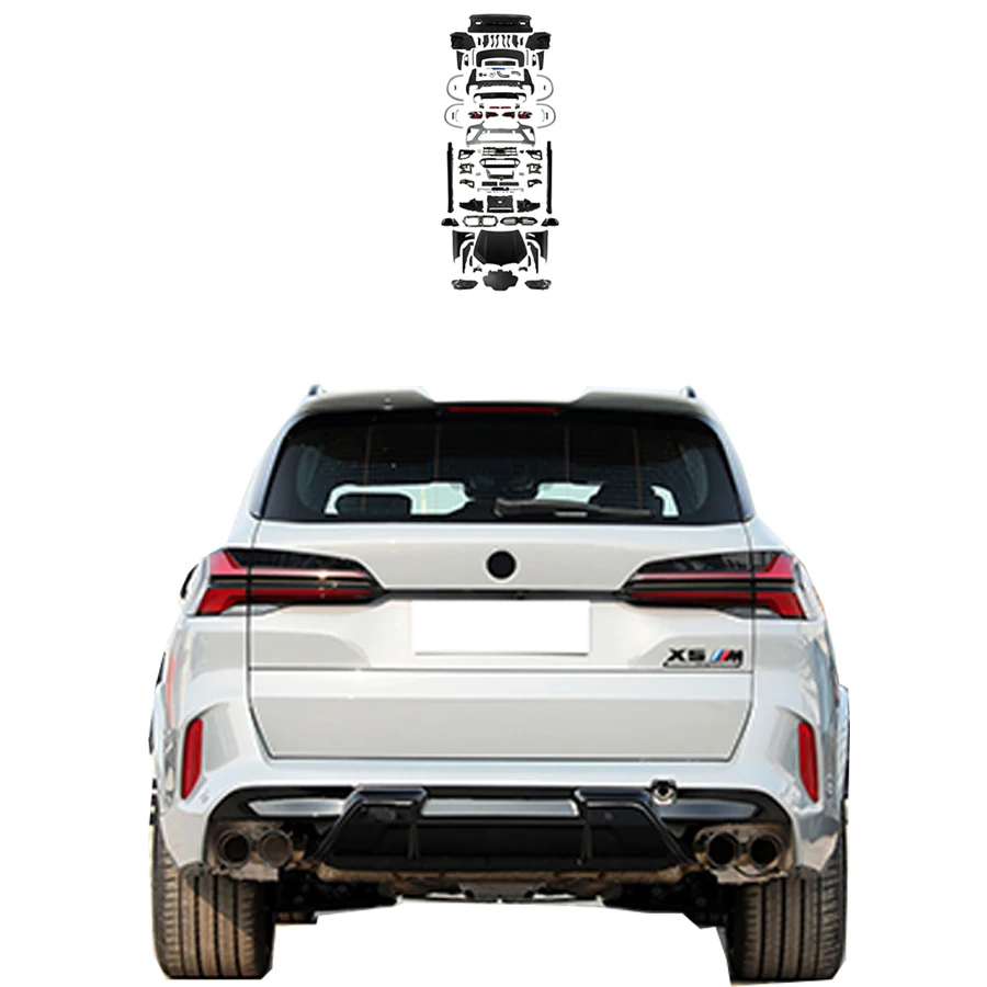 X5 F15 upgrade X5M F95 G05 LCI style body kit 2014-2018 front bumper head light hood LED diffuser F15 facelift car auto parts