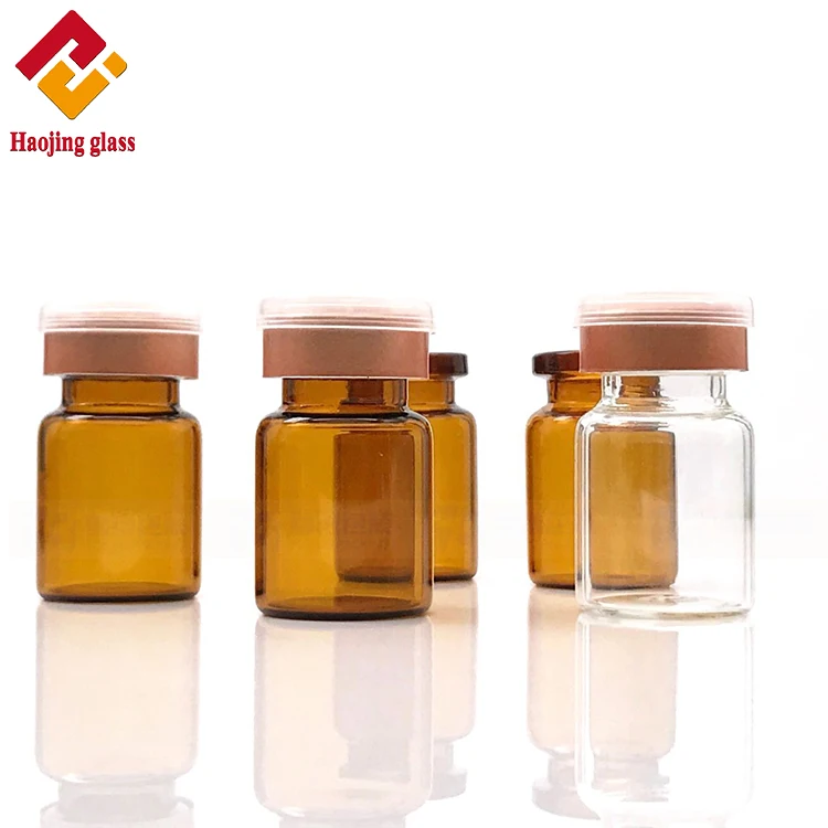 
5ML pharmaceutical injection glass vial for reversible cap vaccine vials moulded antibiotics ampule bottle 