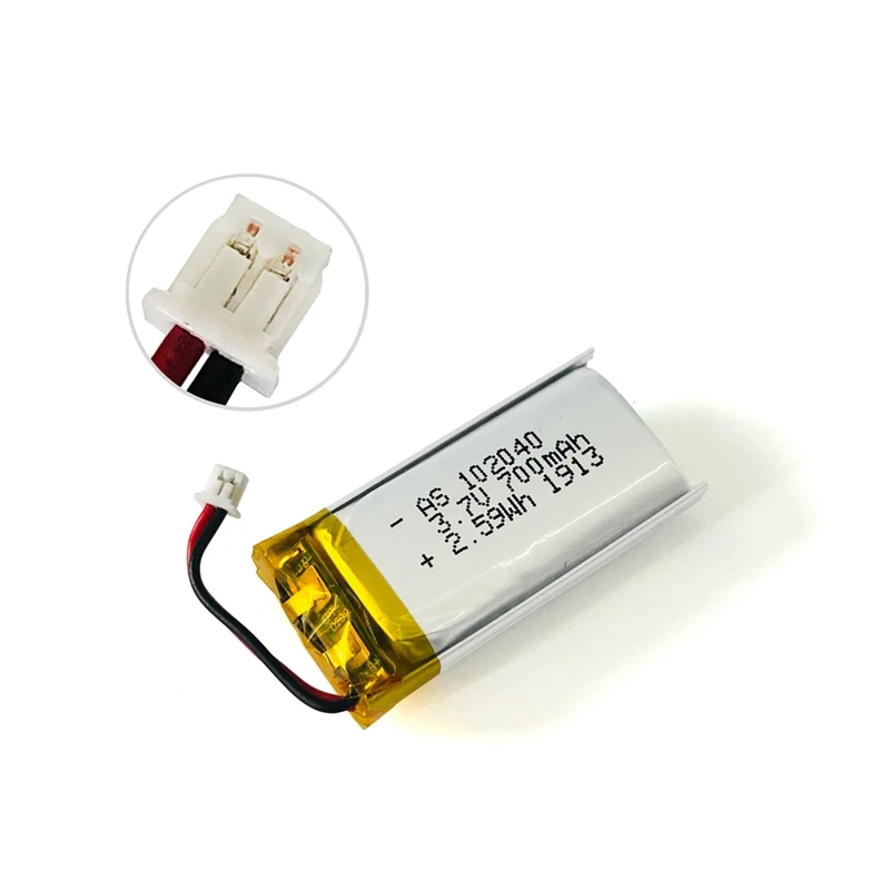 Factory direct sales rechargeable 102040 3.7v 700mah lipo battery for consumer electronics