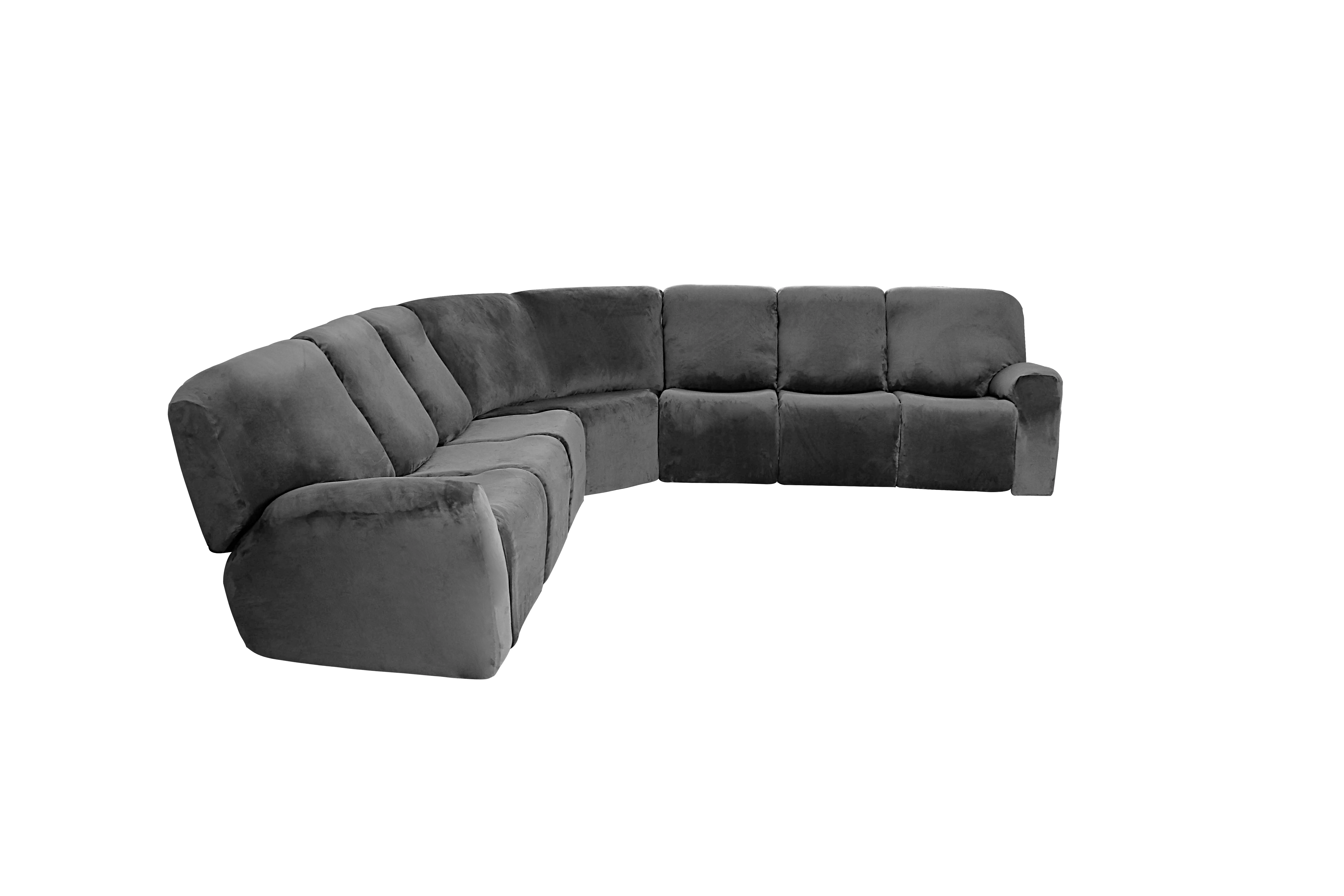 7 seat L Shape Sofa Covers, manufacturer l shape Velvet Elastic sectional sofa cover for Reclining L Shape Sofa, Slip