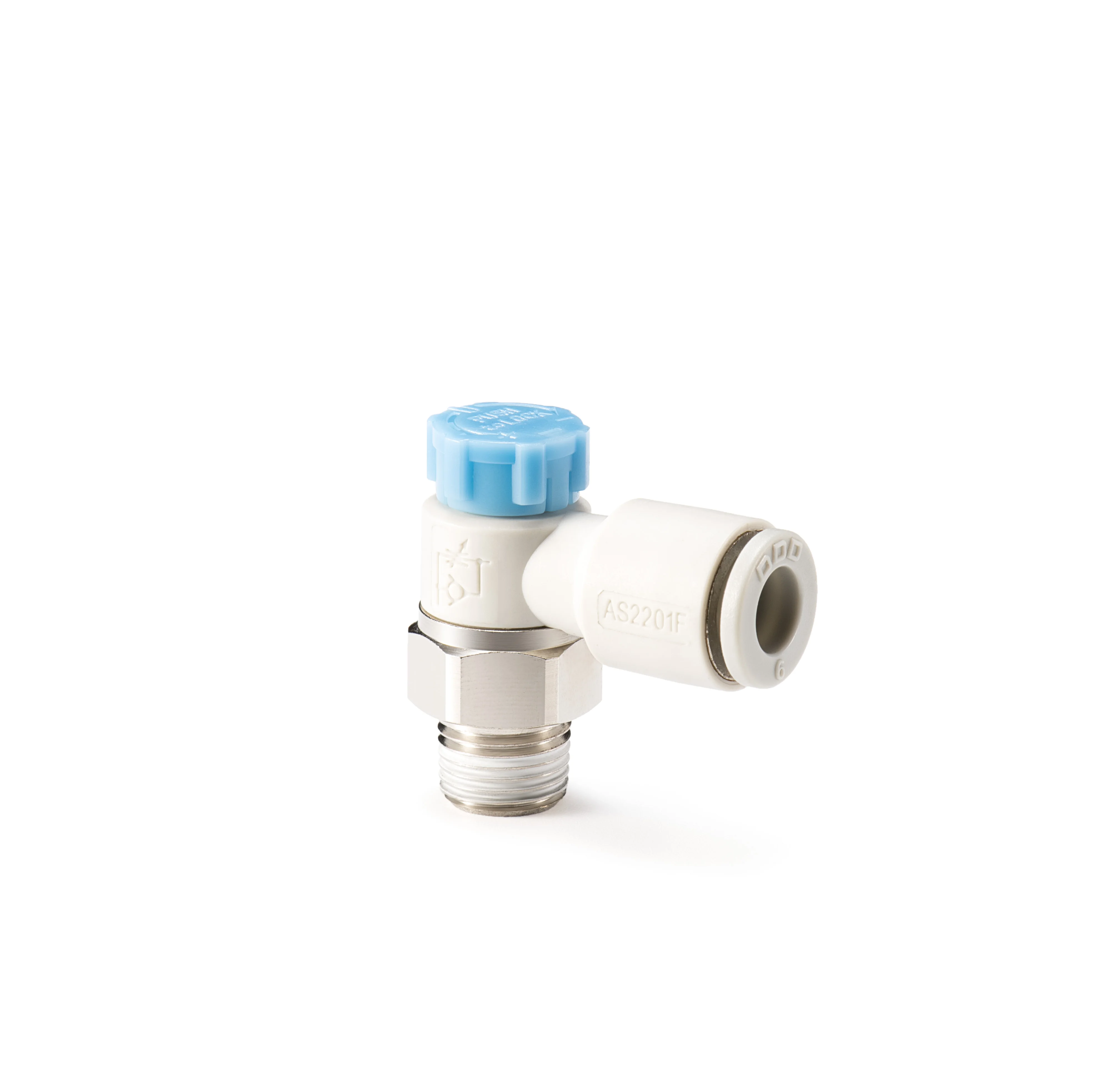 white China Made KQ2LE smc pneumatic  Push lock type elbow type speed control valve