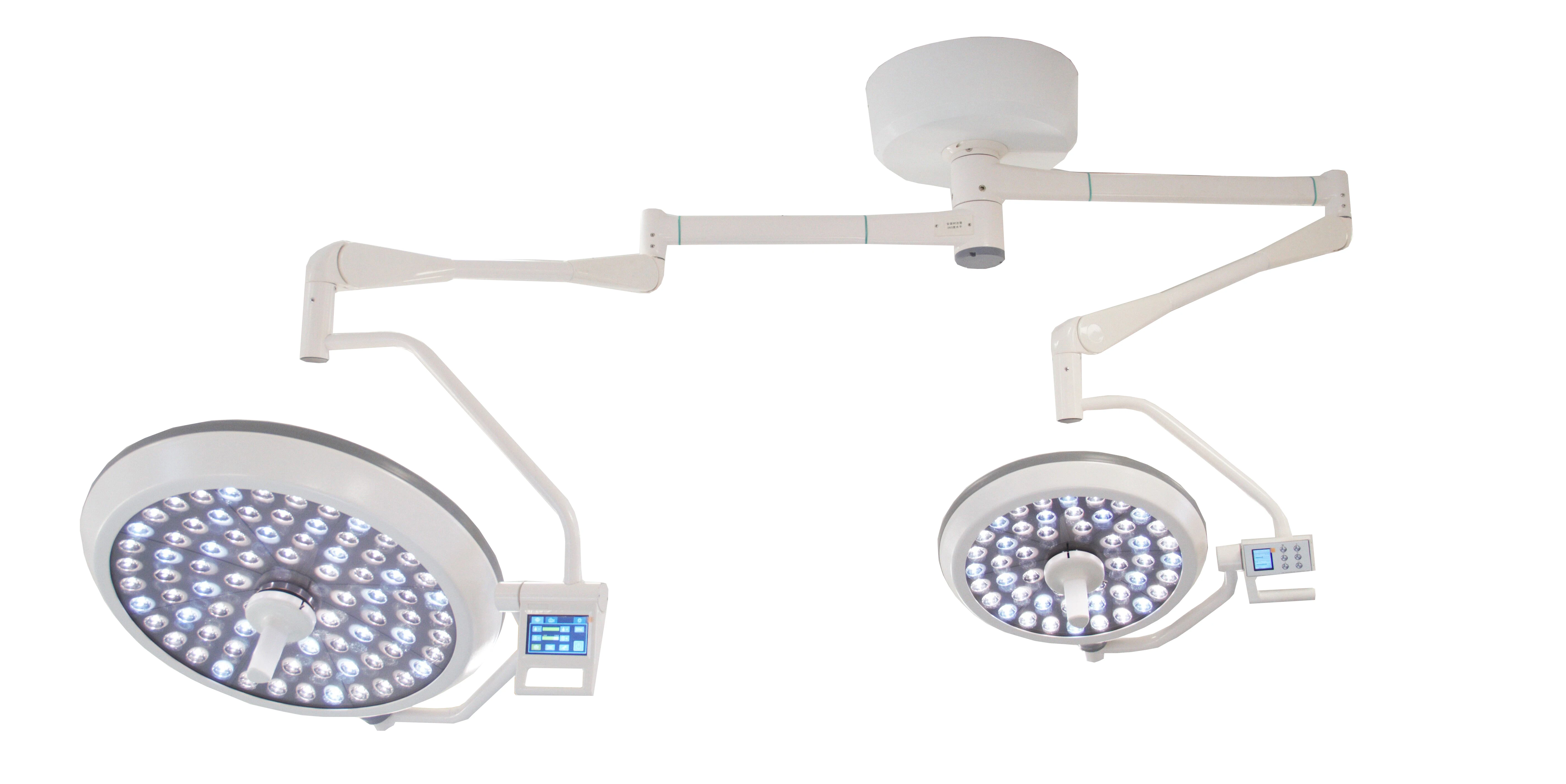Ceiling LED700/500 surgical room 1400mm depth of illumination 20%(L1+L2) LED veterinary operation light for clinic operation