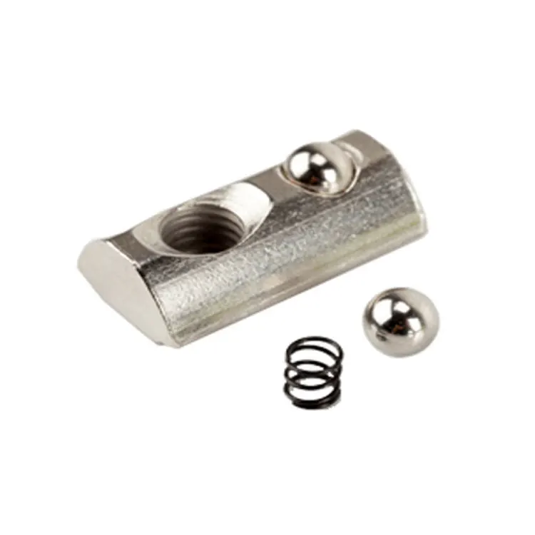 CNC Half Round Spring Elastic Nut m4/m5/m6/m8 For 3030 Aluminum Profile Extrusion Slot 8mm