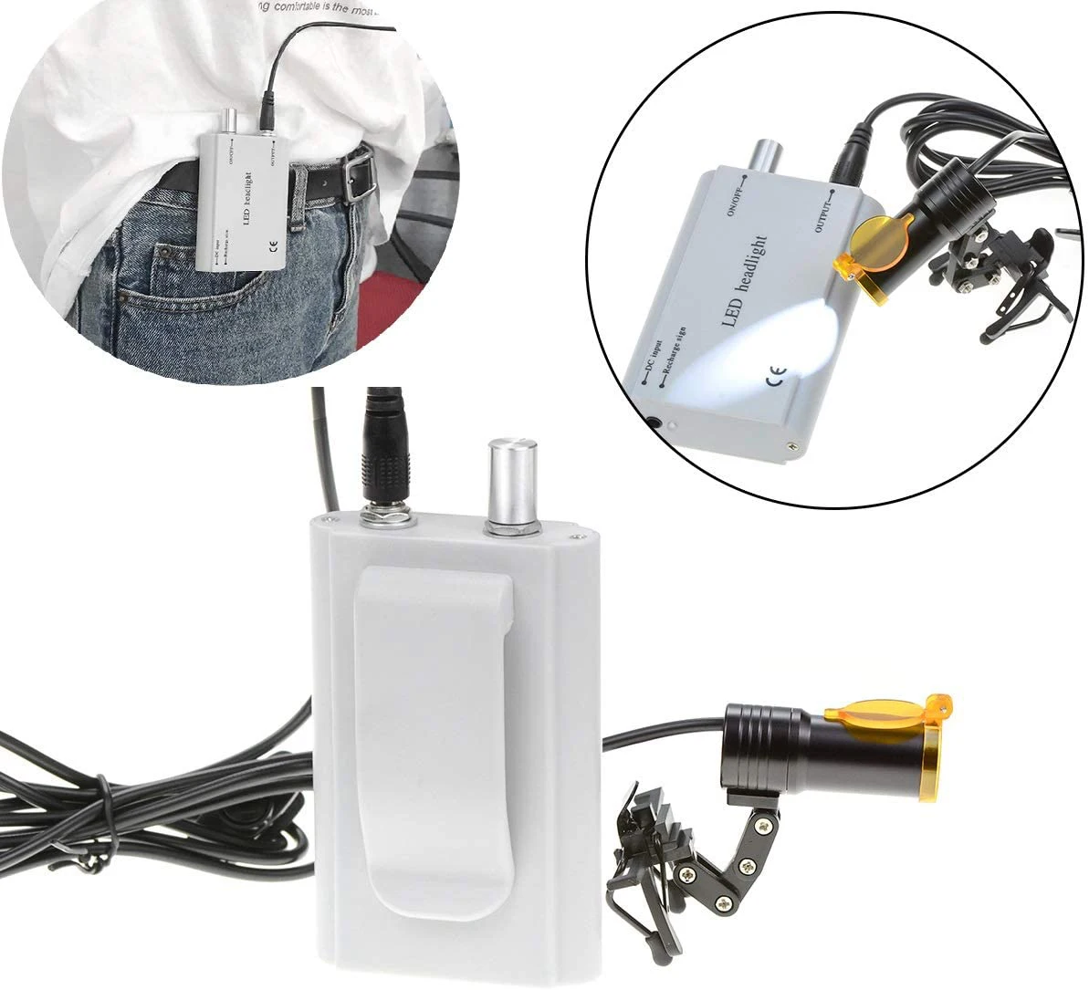 3W LED Head Light For Magnifying Glass Surgical High Brightness Dental Headlamp with Filter Medical