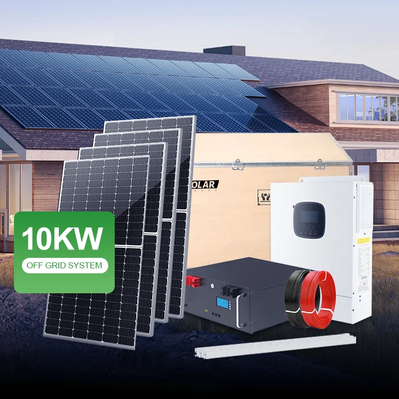 Home Hybrid 5.5kw-11kw Photovoltaic Solar Energy System 55kwh 22kwh Inverter 10kw 50kw Roof-Mounted Panel Off-Grid Home Use