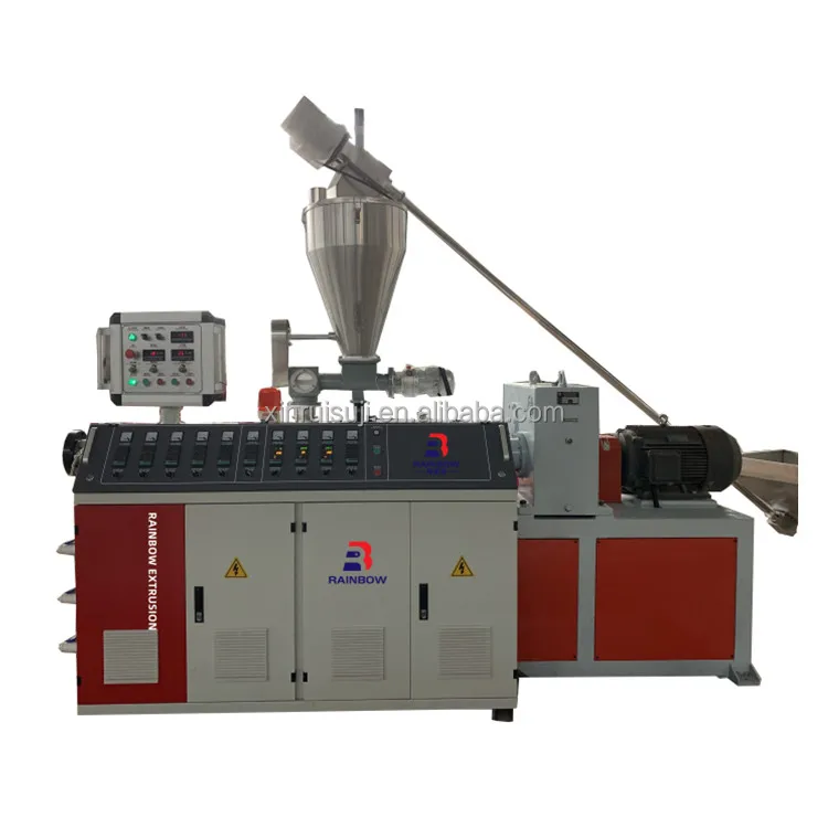 SJSZ Series 51/105 65/132 80/156 Plastic Conical Twin Double Screw Extruder
