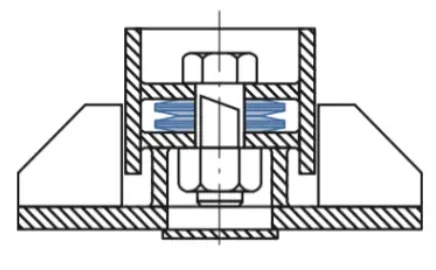 CNC punch machine tool changers disc spring washer for Punch Stripper Assembly OD31.5 thick1.75 Belleville Washer Phosphating