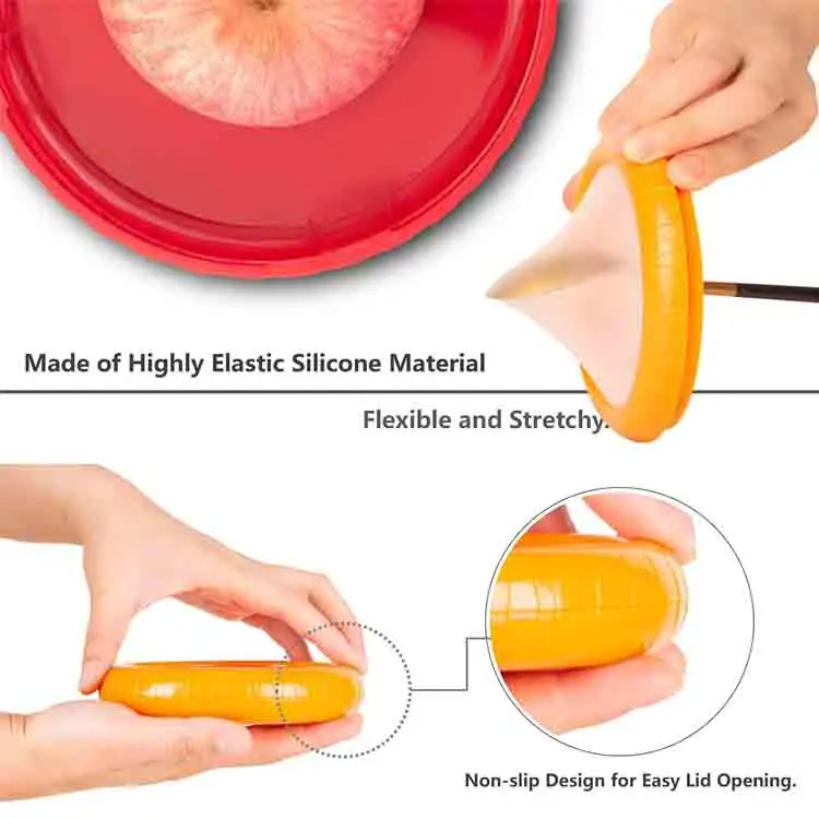 Refrigerator Silicone Fruit Vegetable Crisper Antioxidative Reusable Storage Containers Avocado Saver