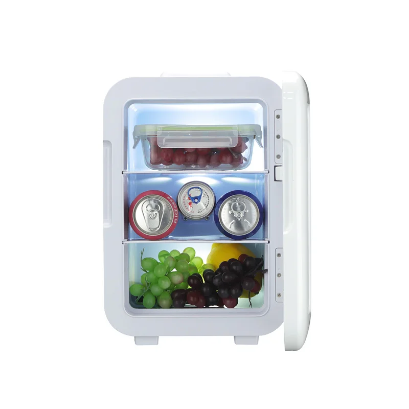 10L thermoelectric silent minibar small refrigerator Glass Door For skin care Storage Portable Mini Cosmetic Fridge