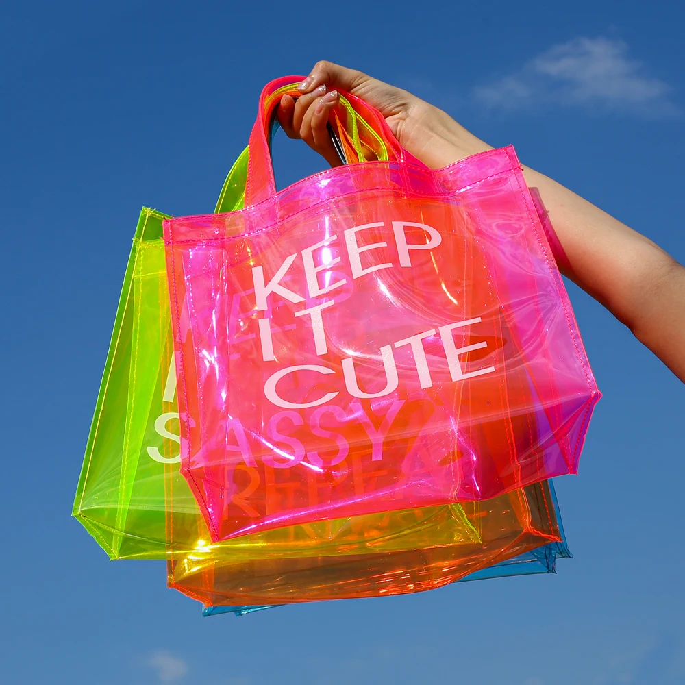 New Fashion PVC Transparent Tote Bags Crossbody Bag Women Luxury Handbags For Women Purses 2022