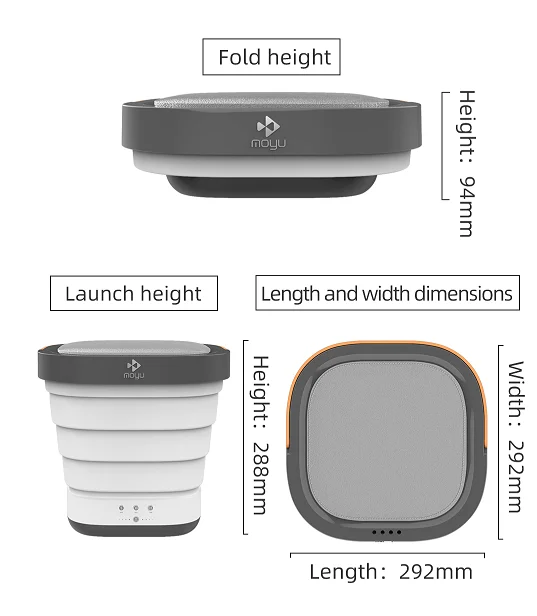 Individual wash small washer grey pink color second portable mini washing machine for dog cat cloth