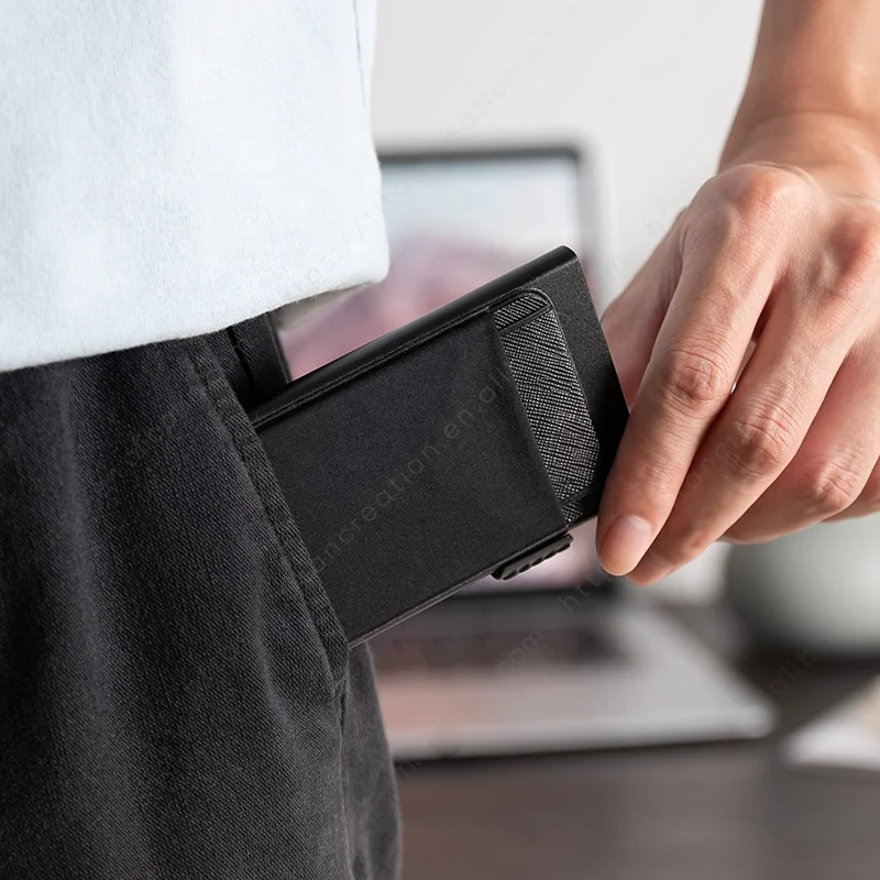 Eco Minimalist Rfid Blocking Wallet Credit Card Holders Wallet Business Aluminum Card Holder Case Pop Up Wallet Card Protector