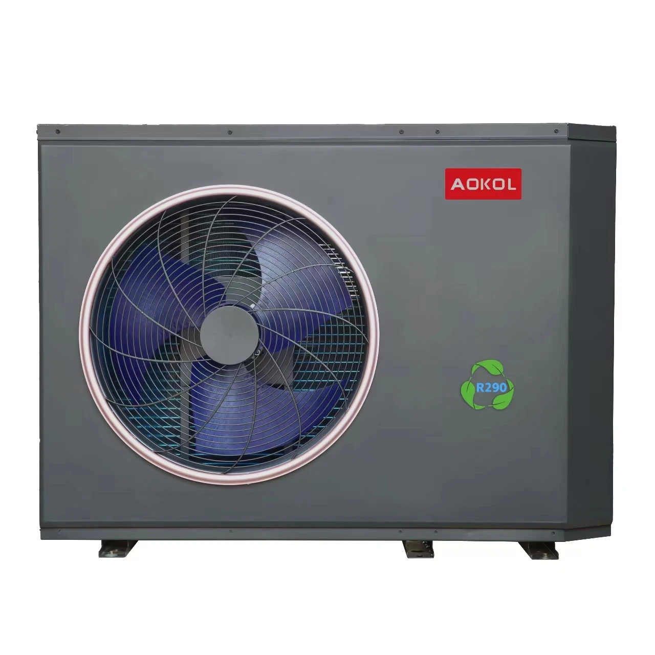 erpA+++EVI inverter high temp.75C mini heat pump water heater monobloc R290 heat pump,AOKOL China 10kw15kwAir to Water Heat Pump