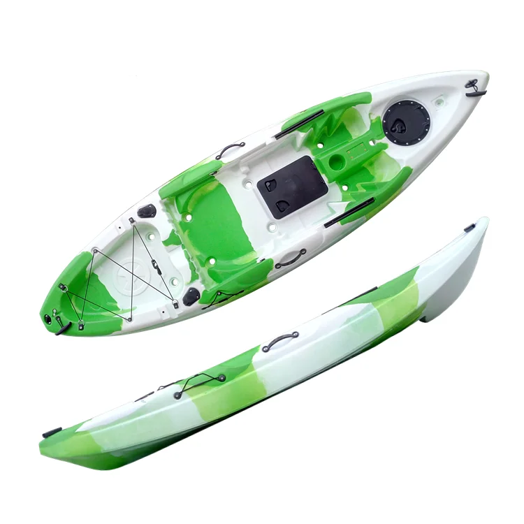 270cm plastic fishing kayak with aluminium chair seat and fish finder