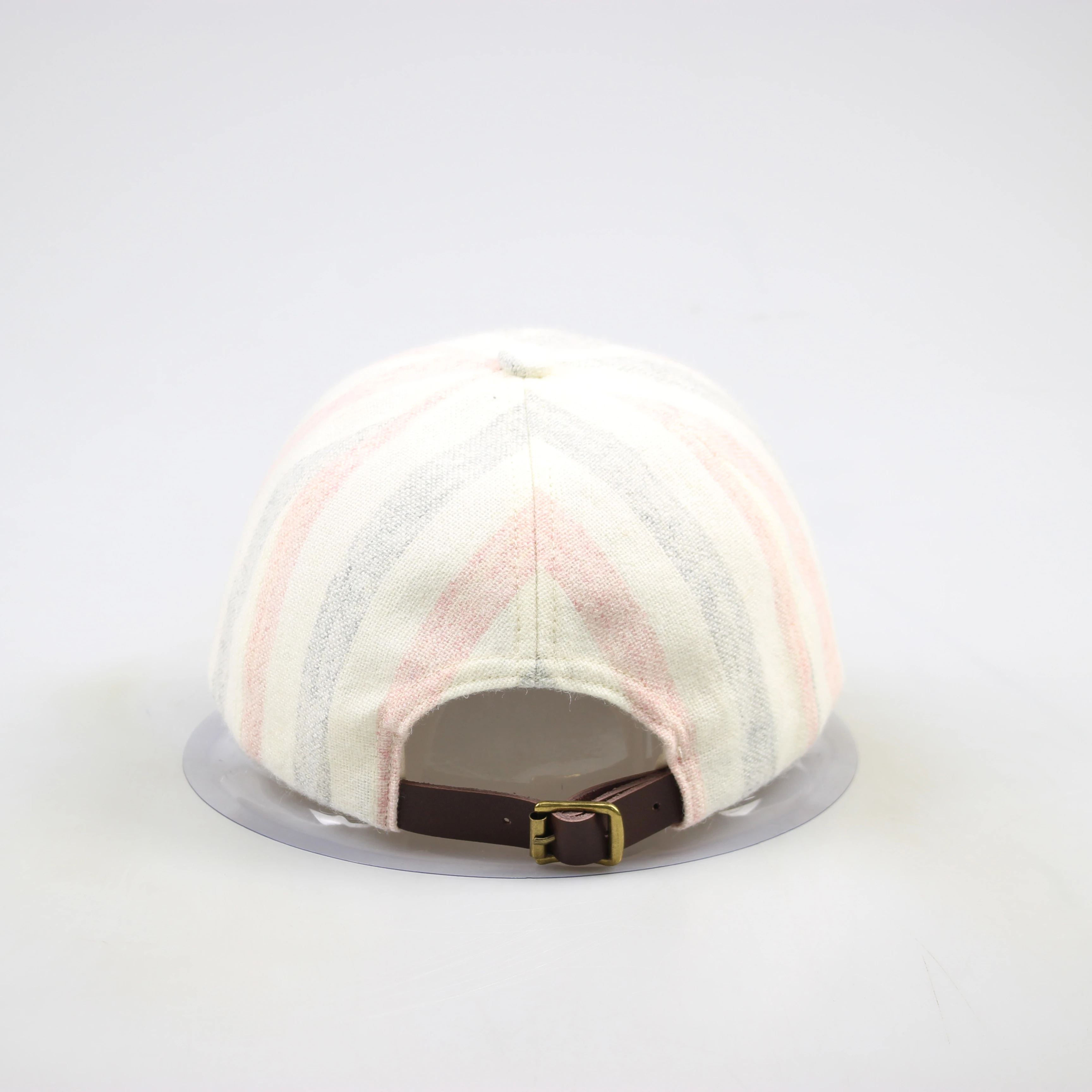 Customized Light Weight Cotton Fabric 6 Panel Baseball Cap Blank Hat Sport Cap With Rubber Strap Metal Buckle