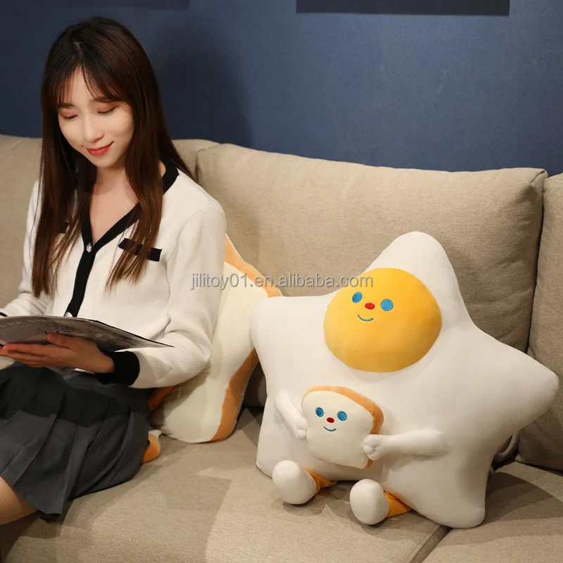 best seller  food plush toy cute toasted bread plush-toy-manufacturer fabric for making soft toys