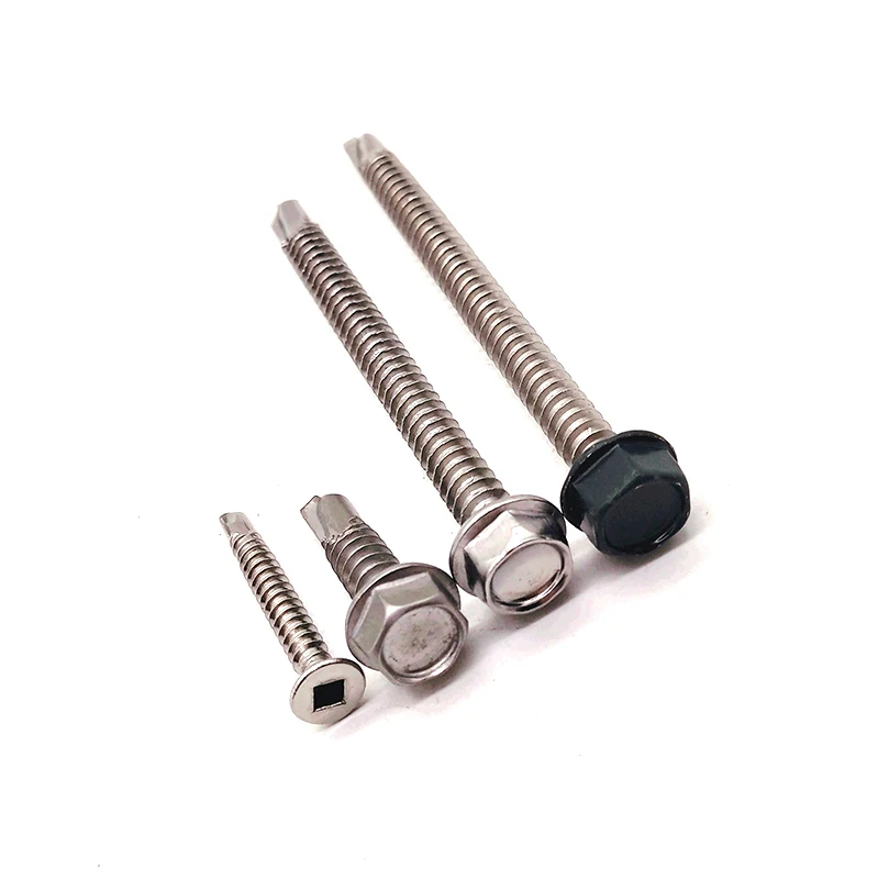 Stainless Steel 304/316 Hex Socket Head Self Tapping Bolt Screw Black Oxide Self Drilling Screw Flat Head