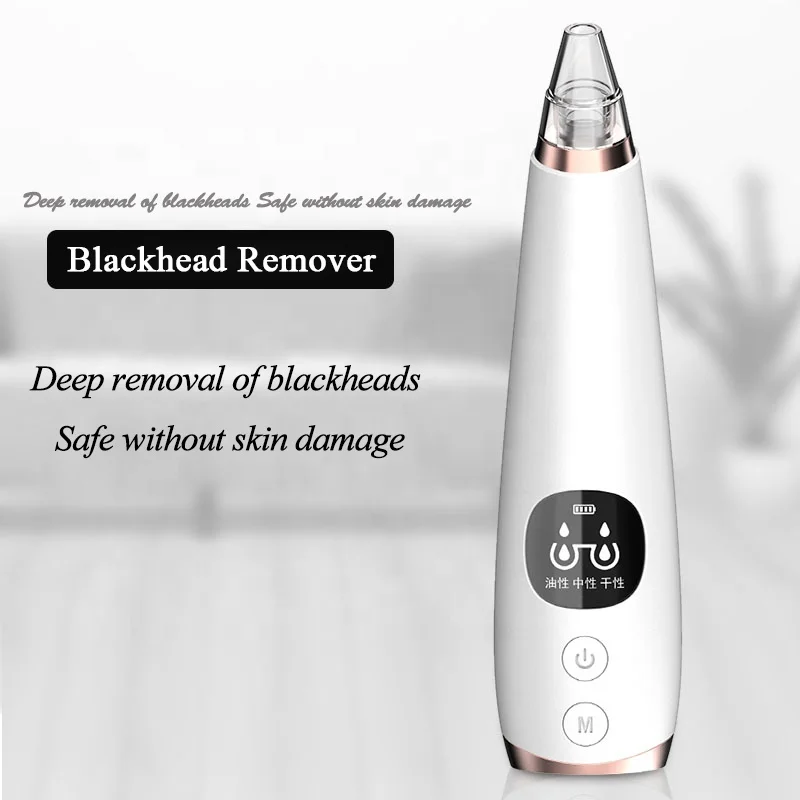 Portable Electric Blackheads Whiteheads Removal Beauty Device Pores Cleaner Blackhead Vacuum