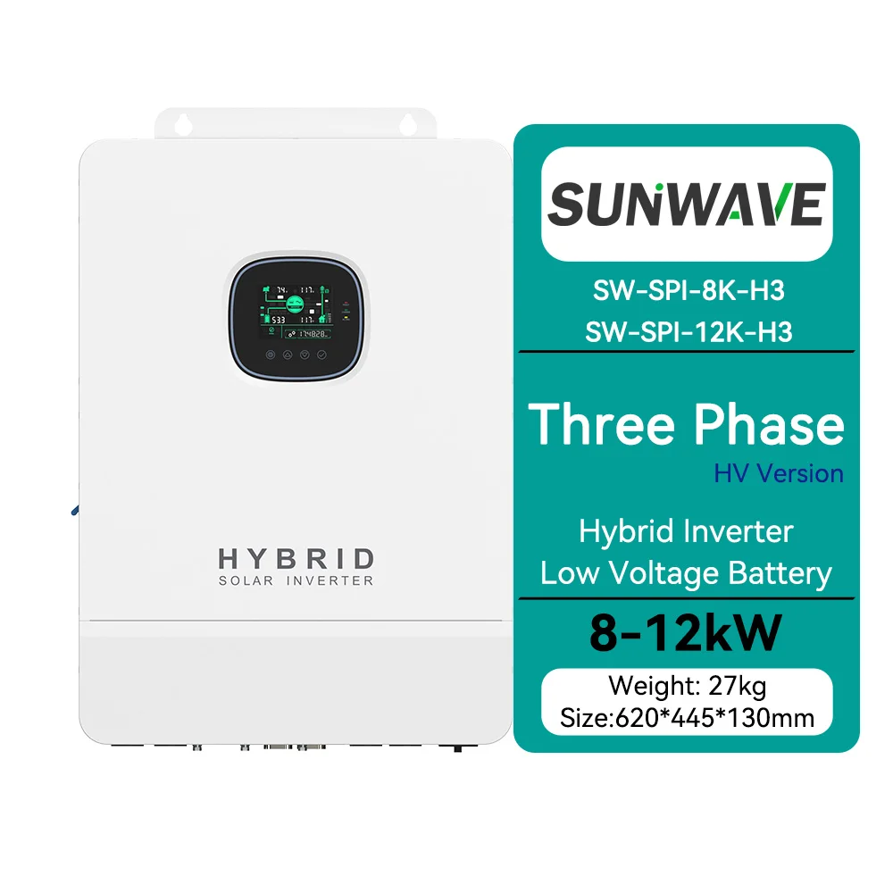 Инвертор Sunwave 48 В 8 кВт 10 12 однофазный 220 230 инверторы 10000 Вт с Wi-Fi модулем