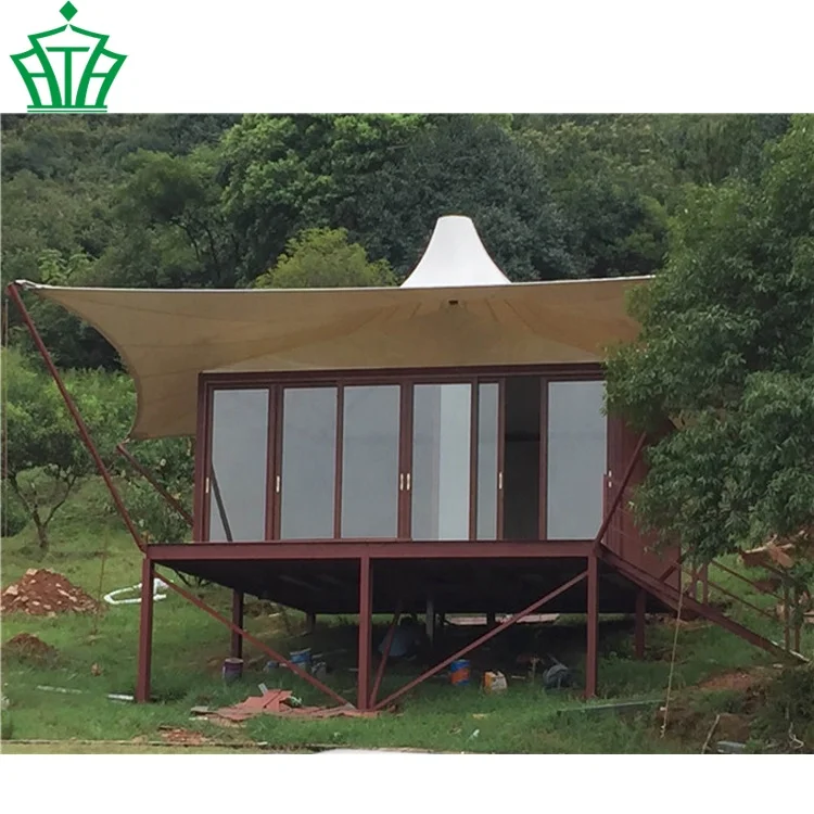 Factory wholesale UV resistant luxury tent hotel tent Luxury Prefab House