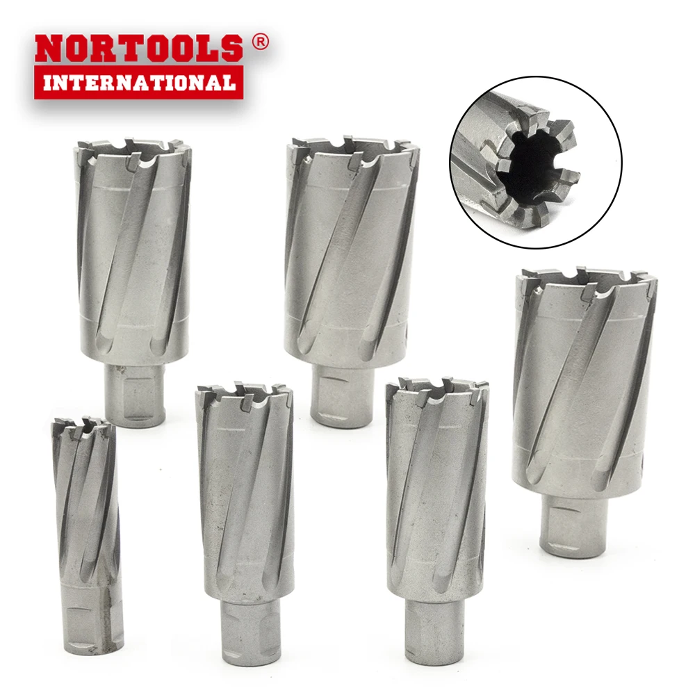 Professional Weldon Shank TCT Inch Annular Cutters For  Metal Drilling 35mm Depth