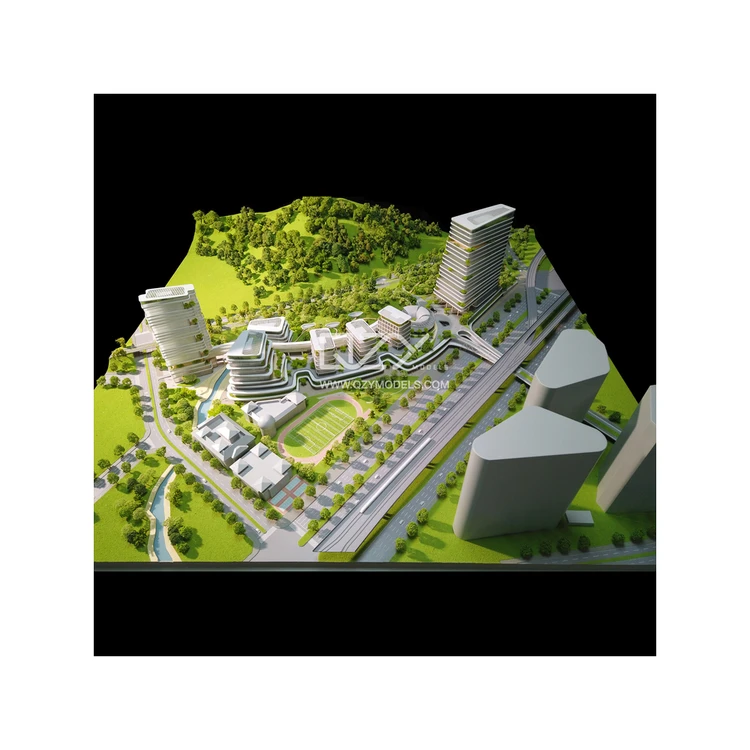 Proper Price Top Quality 1:300 Office Buildings Scheme Model Realistic Style Model