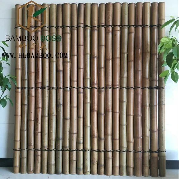 Cheap Design Large Bamboo Panels Fencing Walls Black Eco-Friendly Garden Bamboo Panels Privacy Fence