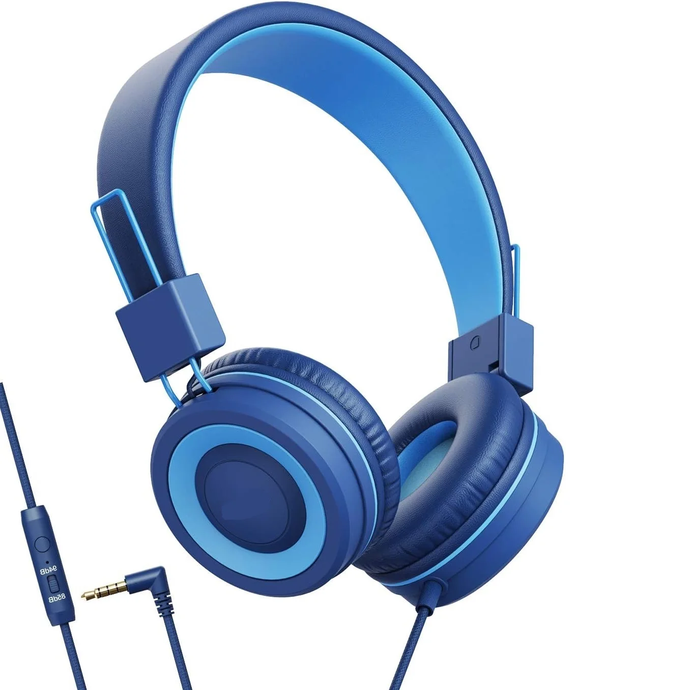 Kids Wireless Headphones with Microphone On-Ear Comfortable 90 degrees swiveling Protein Earpads