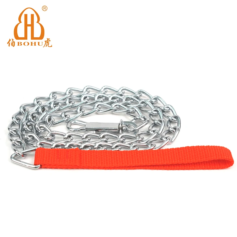 BOHU gold pet chain collars steel pet leash rope chain dog chain
