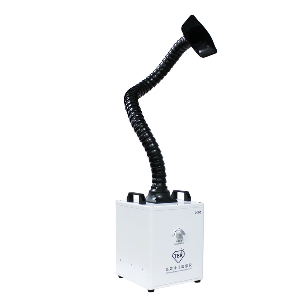 TBK Fume Extractor With Transparent Box Soldering Smoke Cleaner Screen Welding Fume Purifier For Phone Repairing Laser Machine