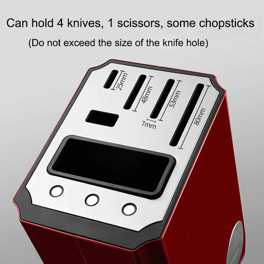 
intelligent Kitchen appliance Disinfection Knife Holder Block with Knife Sharpener sterilizing knife holder 