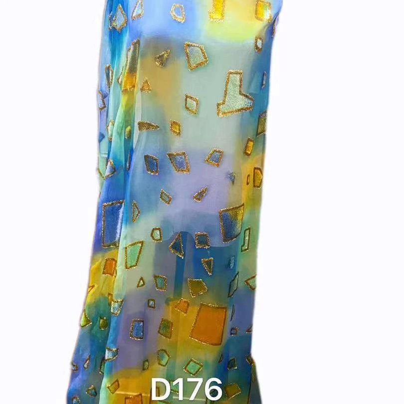 2022 new arrive somali dirac women dress silk metallic velvet fabric very soft pure silk