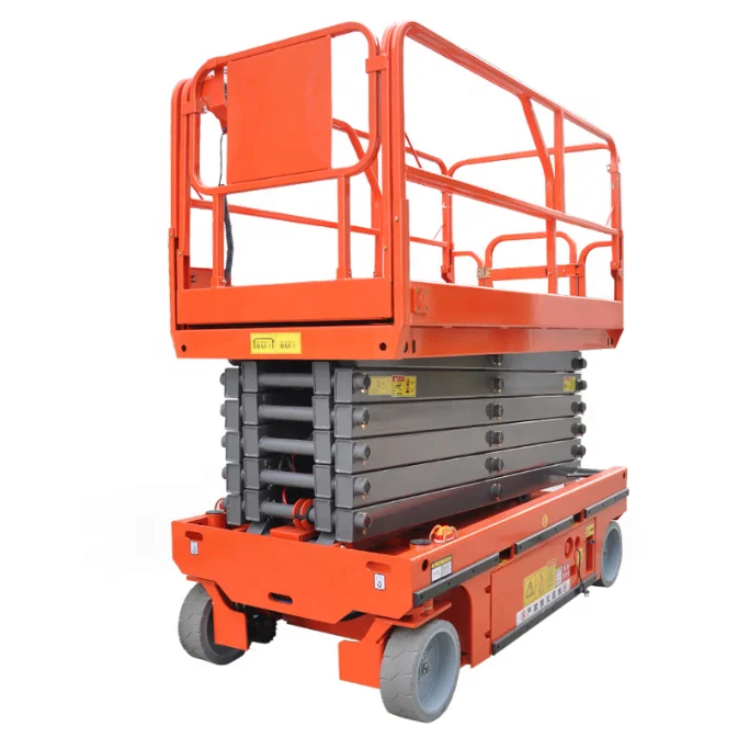Self-propelled Aerial Work Platform Remote Control Electric Scissor Lift Table Mobile Hydraulic Lifter For Construction