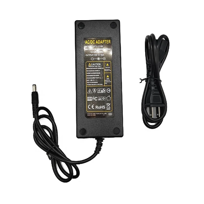 EU US UK AU plug 12V 10A adaptor AC/DC Adapter Regulated neon light Power adapter AC To DC Transformer neon sign power supply