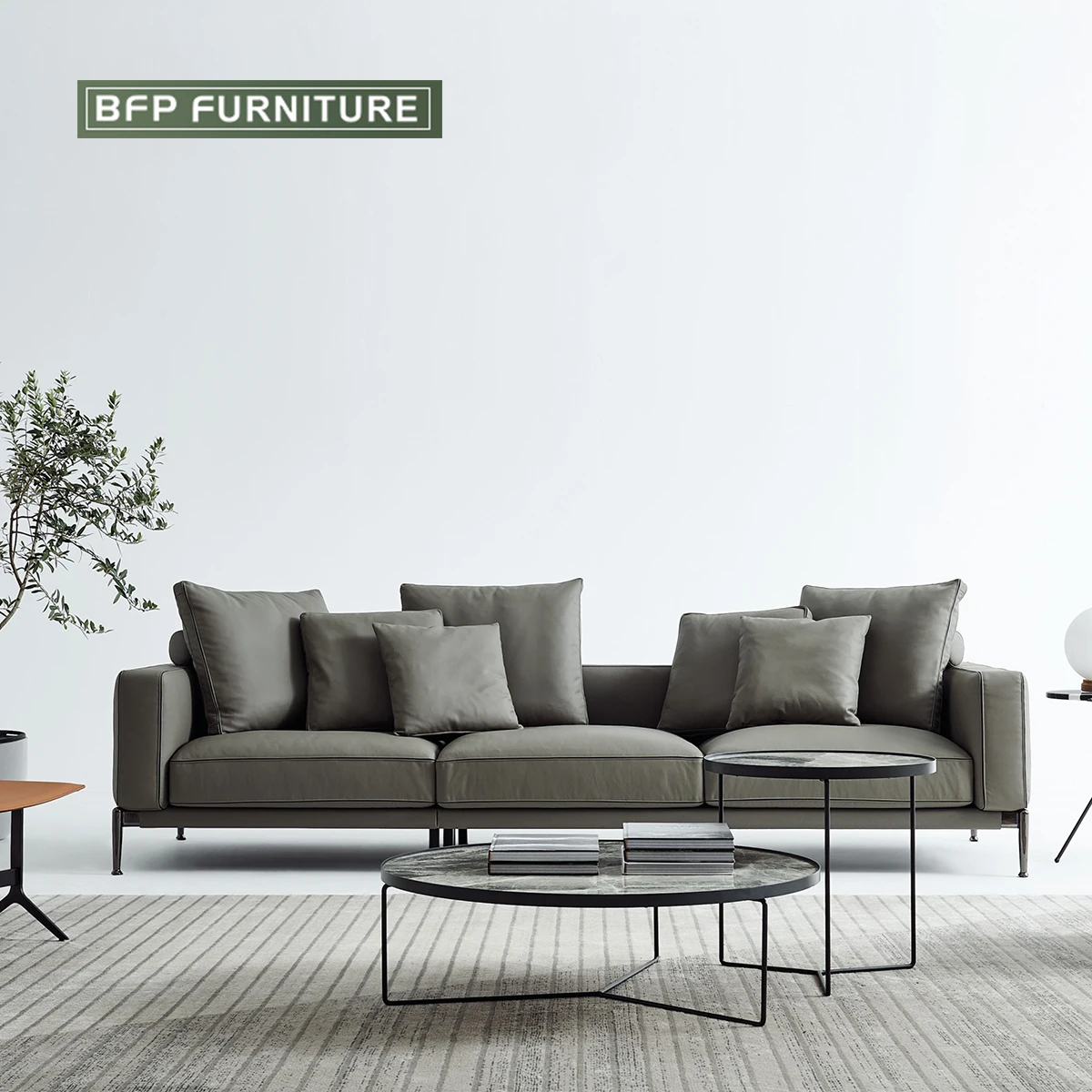 BFP Home Modern Italian style sofa Washable Technology Fabric Sofa Set Furniture modular  Living Room Sofa