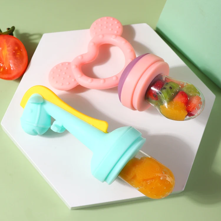Baby Fresh Food Pacifier Feeder Infant Fruit Teething Toy Silicone Pouches For Toddlers Kids