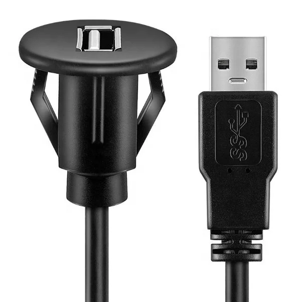 Extension lead car panel mount QC2.0 USB port