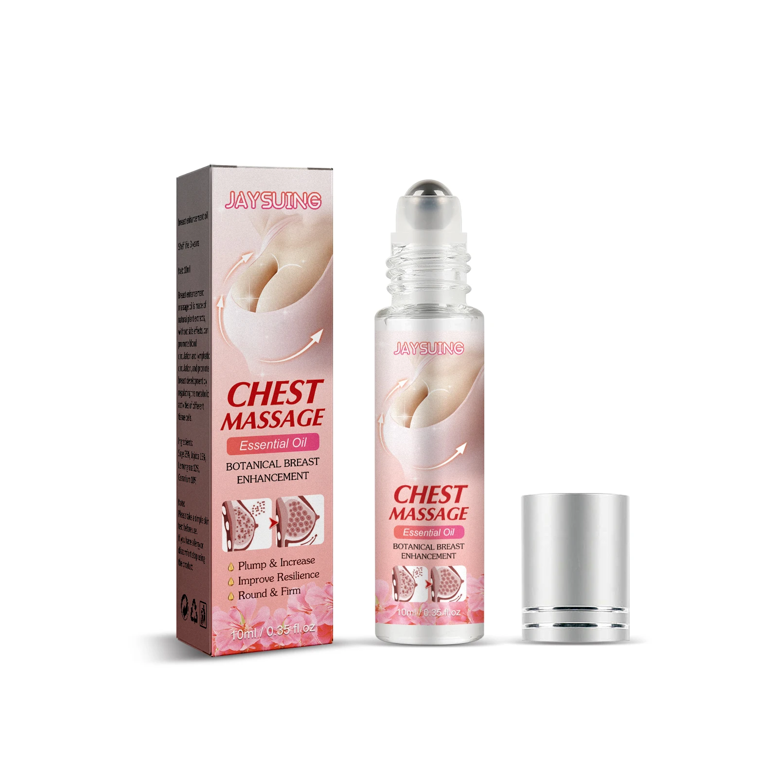 OEM Wholesale Roll-on Breast Enlargement Oil No Side Effects Bigger Boob Hot Body Firming Breast Enlarging Oil