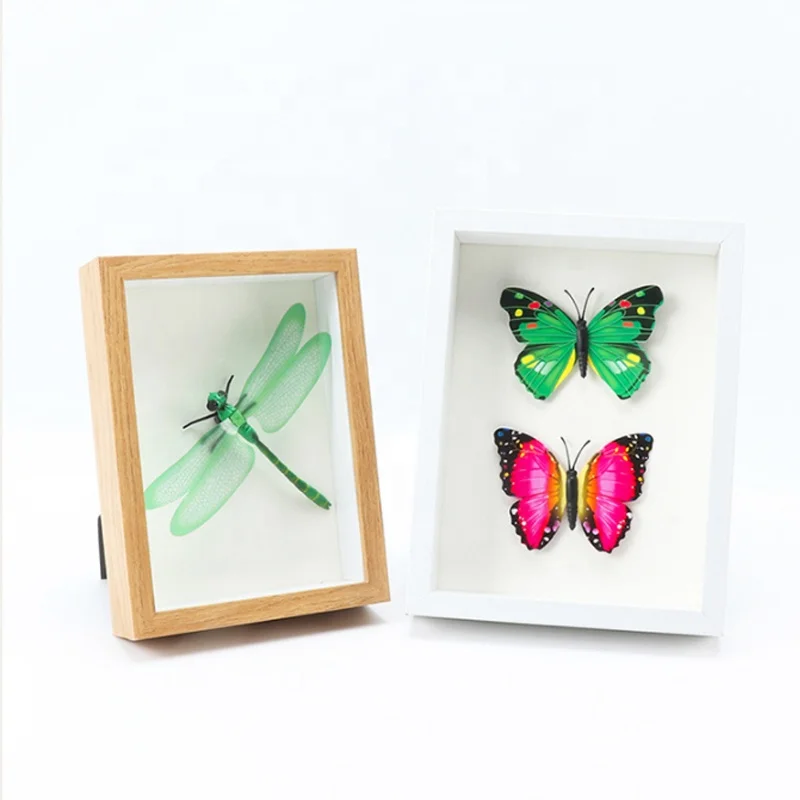 Huifeng New Design Shadow Box Display Photo Frame a4 Black MDF Picture Frame